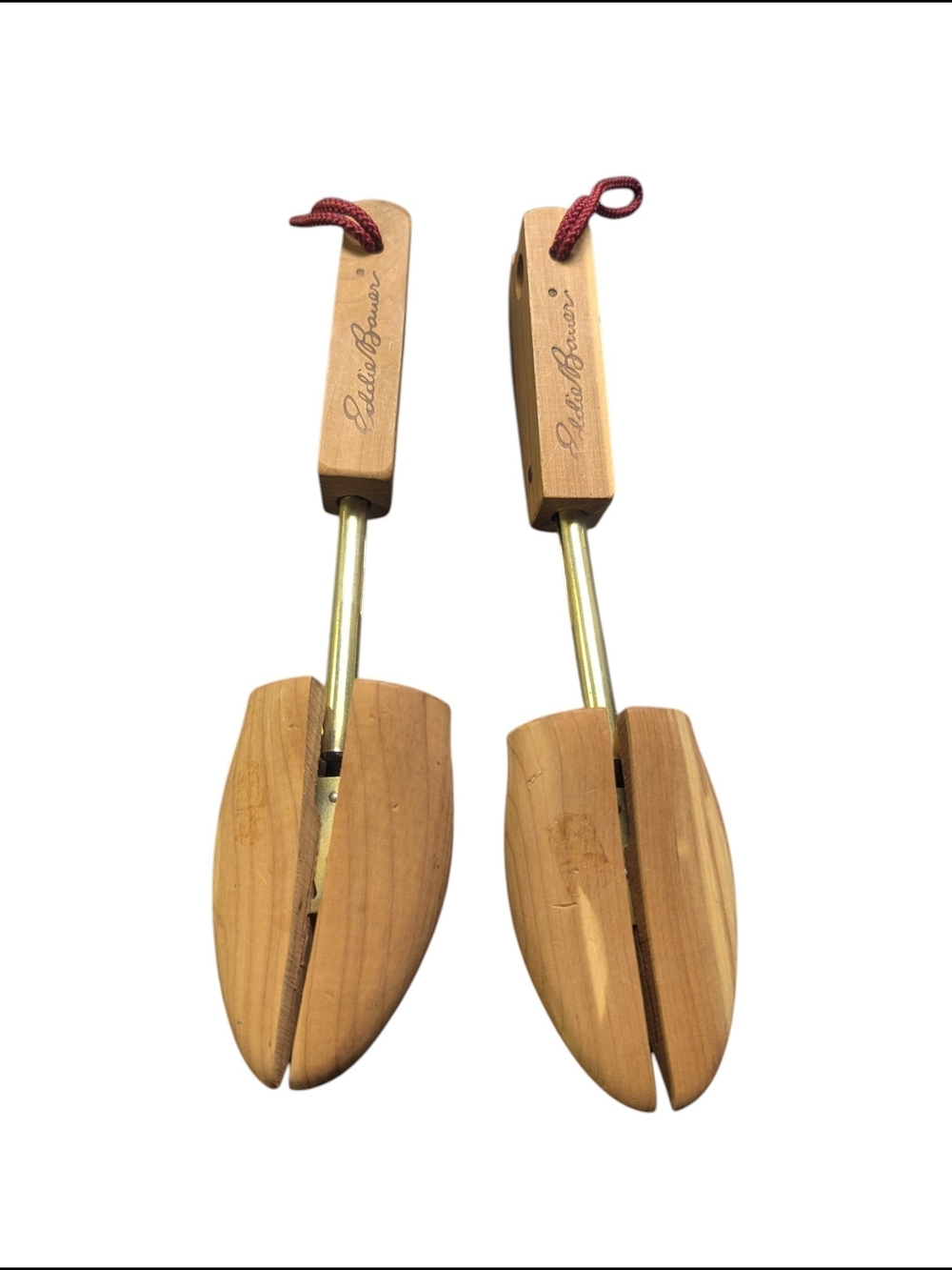 Eddie Bauer Wooden Adjustable Shoe Trees Size Small